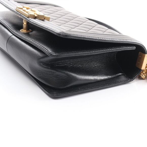 Chanel Boy Black Leather Shoulder Bag (Pre-Owned) - Picture 3 of 9